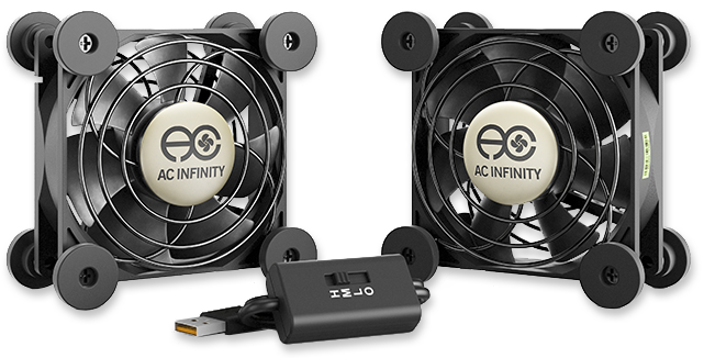 Ac Infinity Multifan S Dual Mm Quiet Usb Cooling Fan Av Australia