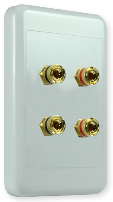 Origin NSP2044 4-Way 4mm Pins Speaker Wallplate